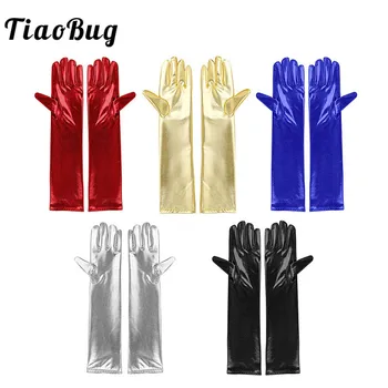 TiaoBug New Women Full Finger Faux Leather Gloves Women Cosplay Shiny Metallic Party Evening Club Pole Dance Long Gloves Mittens
TiaoBug New Women Full Finger Faux Leather Gloves Women Cosplay Shiny Metallic Party Evening Club Pole Dance Long Gloves Mittens