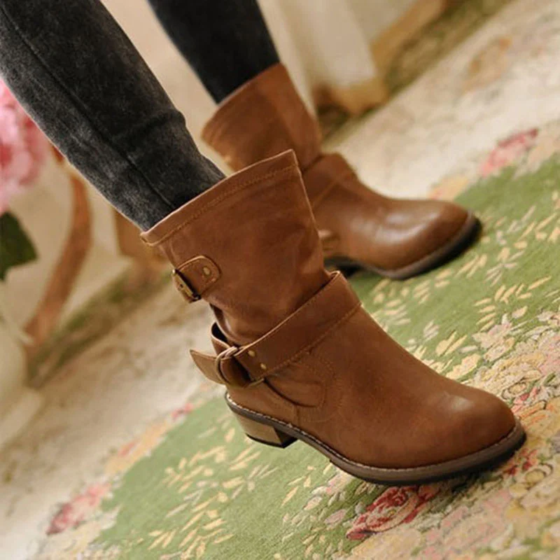 Women Winter Boots Motorcycle Buckle Boots Women Shoes 2018 Fashion Classic Pu Leather Winter Women Boots Ladies Shoes X-119
Women Winter Boots Motorcycle Buckle Boots Women Shoes 2018 Fashion Classic Pu Leather Winter Women Boots Ladies Shoes X-119