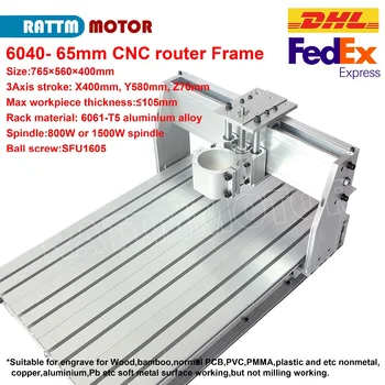 6040 CNC router Frame milling machine mechanical 65mm spindle diameter kit ball screw 1605
6040 CNC router Frame milling machine mechanical 65mm spindle diameter kit ball screw 1605