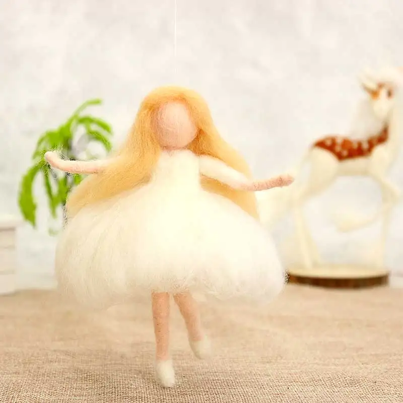 Women Wedding Decoration Angel Fairy Girls Wool Needle Felting Gift For Christmas Birthday DIY Handcraft Material
Women Wedding Decoration Angel Fairy Girls Wool Needle Felting Gift For Christmas Birthday DIY Handcraft Material