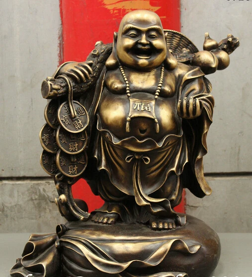 006268 20" Chinese Pure Bronze Wealth Happy Laugh Maitreya Buddha On Monkey Bag Statue
006268 20" Chinese Pure Bronze Wealth Happy Laugh Maitreya Buddha On Monkey Bag Statue