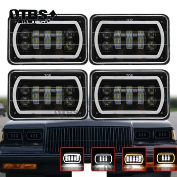4X6 Led Square Headlight White Halo DRL Amber Turn signal Sealed high/low Beam replacement For Ford Chevrolet Trucks offrord
4X6 Led Square Headlight White Halo DRL Amber Turn signal Sealed high/low Beam replacement For Ford Chevrolet Trucks offrord