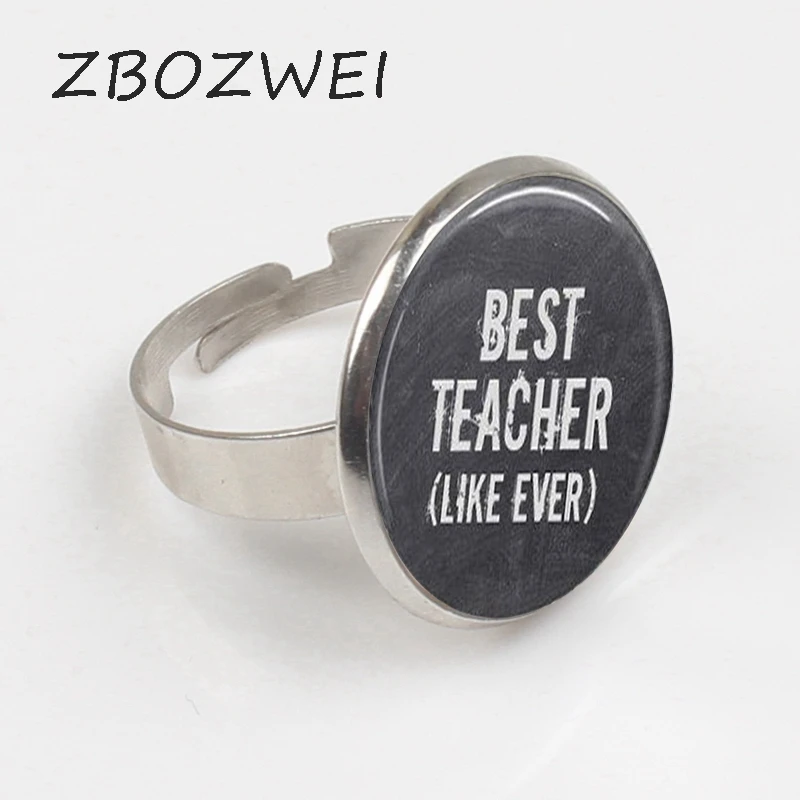 ZBOZWIE 2018 Best Teacher, Teacher Ring, Teacher Jewelry, Teacher Gift personality Private custom Crystal glass Ring
ZBOZWIE 2018 Best Teacher, Teacher Ring, Teacher Jewelry, Teacher Gift personality Private custom Crystal glass Ring