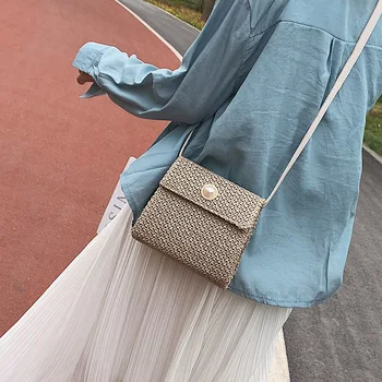 AUAU-Woven Straw Bag Women Small Pearl Lock Tote Bags For Summer Travel Messenger Bag Ladies Shoulder For Girl
AUAU-Woven Straw Bag Women Small Pearl Lock Tote Bags For Summer Travel Messenger Bag Ladies Shoulder For Girl