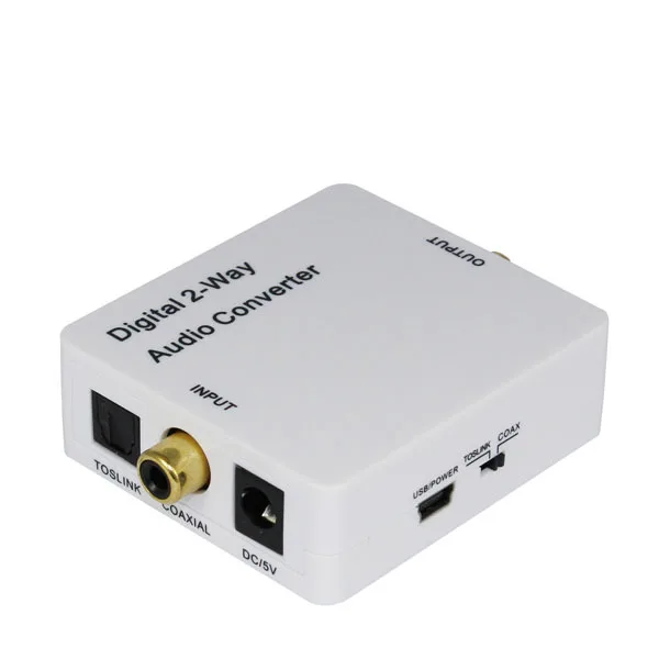Цифровой Аудио Конвертер двунаправленный Оптический spdif toslink к коаксиальному или