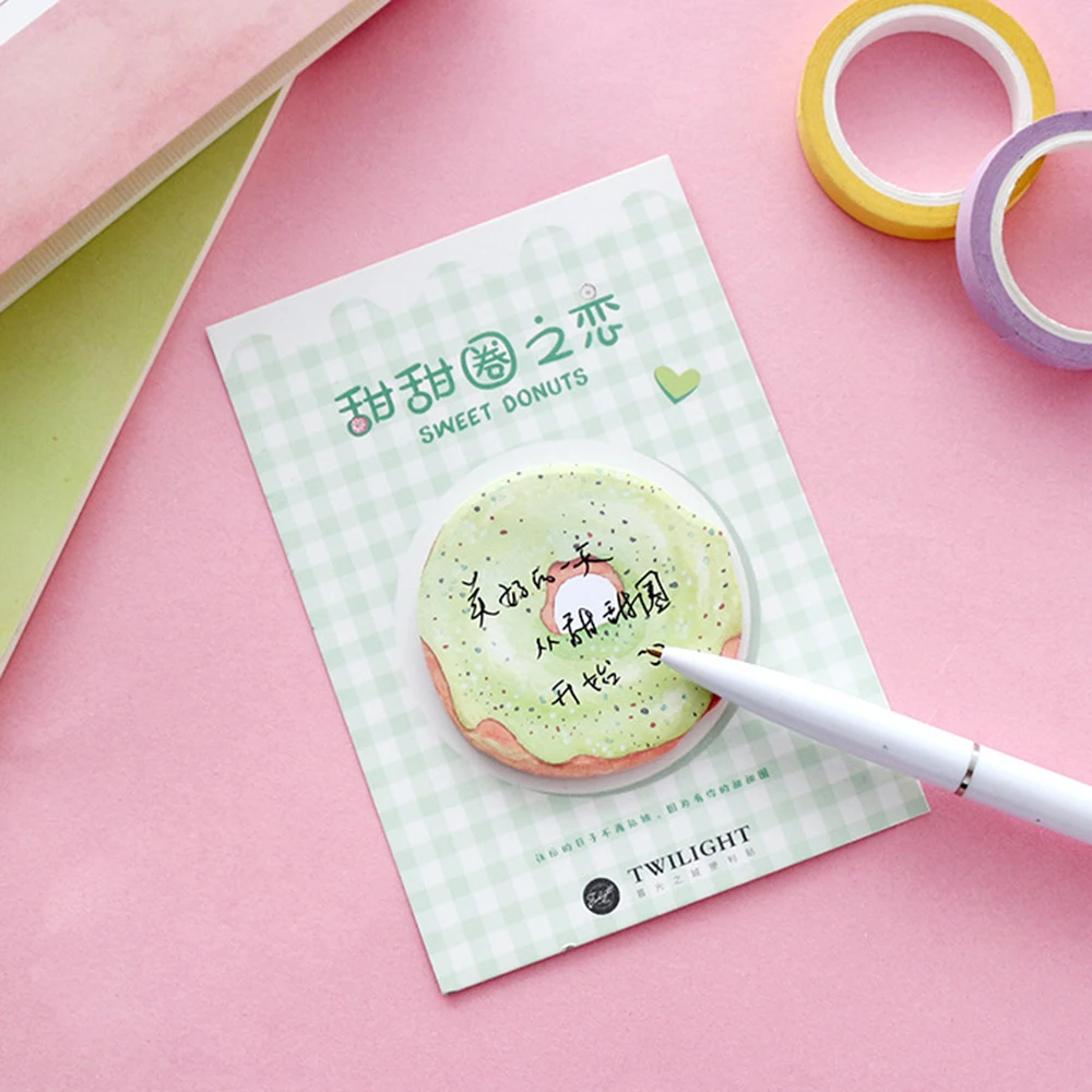 1Pcs Doughnut Candy Self-adhesive Memo Pad Sticky Notes Bookmark School Office Supply
1Pcs Doughnut Candy Self-adhesive Memo Pad Sticky Notes Bookmark School Office Supply