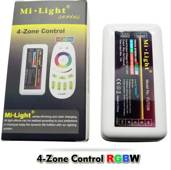 4x 2.4G DC12V 24V led Controller RGBW + 4-Zone RF remote control for 5050 3528 Led Strip Light
4x 2.4G DC12V 24V led Controller RGBW + 4-Zone RF remote control for 5050 3528 Led Strip Light