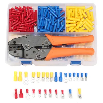 780Pcs Wire Crimping Tool Kit Electrical Ring Terminals Wire Connectors With Crimping Pliers 22-10AWG Male Female Spade Bullets
780Pcs Wire Crimping Tool Kit Electrical Ring Terminals Wire Connectors With Crimping Pliers 22-10AWG Male Female Spade Bullets