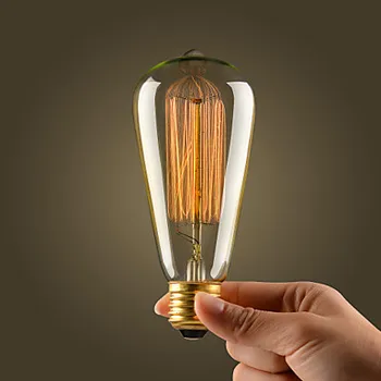 HRSOD 4 X E27/E26 Vintage Edison Light Bulb 40w 110v Antique E26 Base 40 Watt Squirrel Cage Filament Incandescent Bulbs
HRSOD 4 X E27/E26 Vintage Edison Light Bulb 40w 110v Antique E26 Base 40 Watt Squirrel Cage Filament Incandescent Bulbs