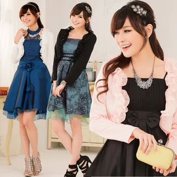 F~3XL Brand Plus Size Ruffle Short Jacket Women Female Thin Cardigan Outerwear Knit Long Sleeve Wedding Bridal Big Shawl Coat
F~3XL Brand Plus Size Ruffle Short Jacket Women Female Thin Cardigan Outerwear Knit Long Sleeve Wedding Bridal Big Shawl Coat