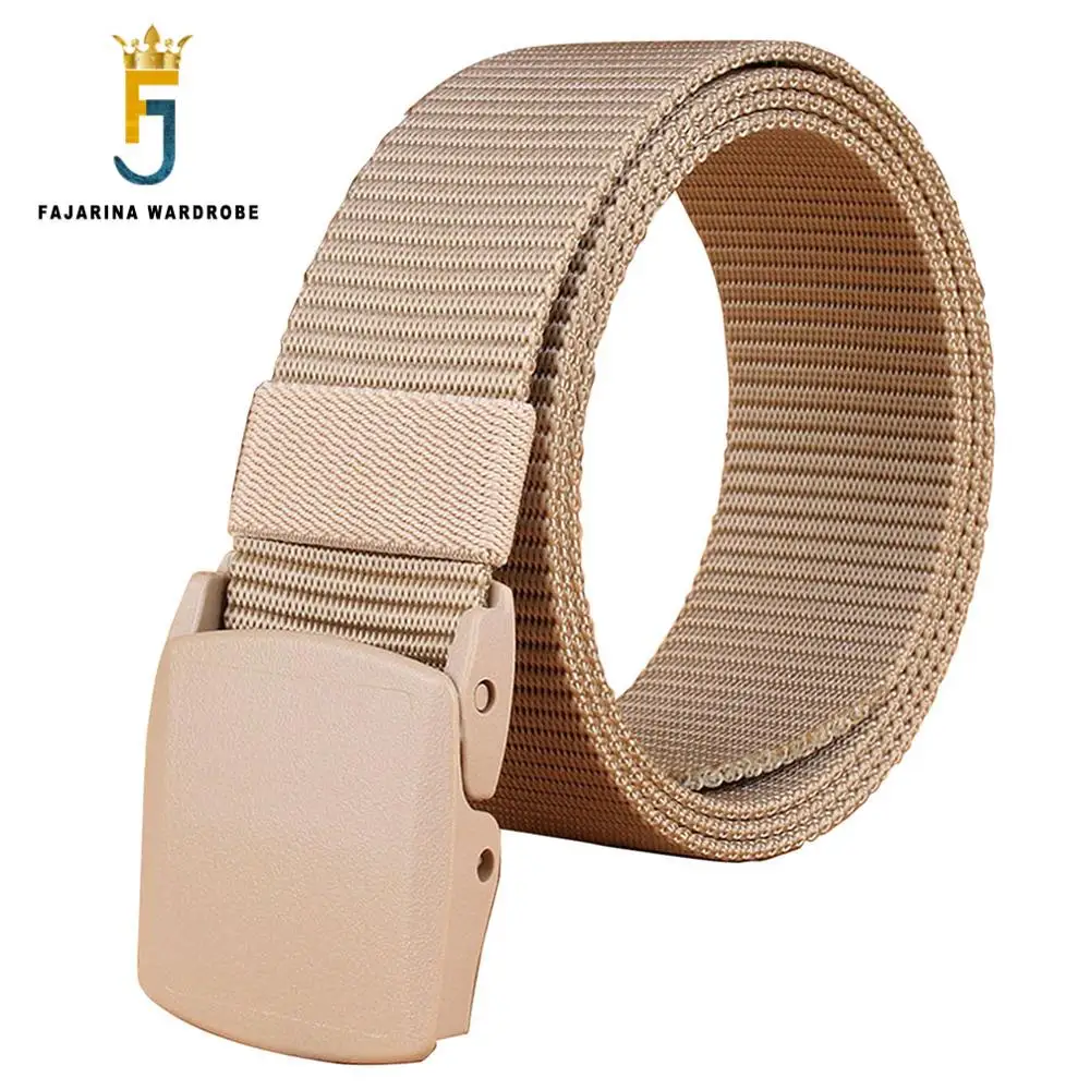 FAJARINA Unisex Quality Plastic Black Buckle Canvas Automatic Styles Straped Grey Nylon Belts for Men 95-125cm Length CBFJ0058
FAJARINA Unisex Quality Plastic Black Buckle Canvas Automatic Styles Straped Grey Nylon Belts for Men 95-125cm Length CBFJ0058