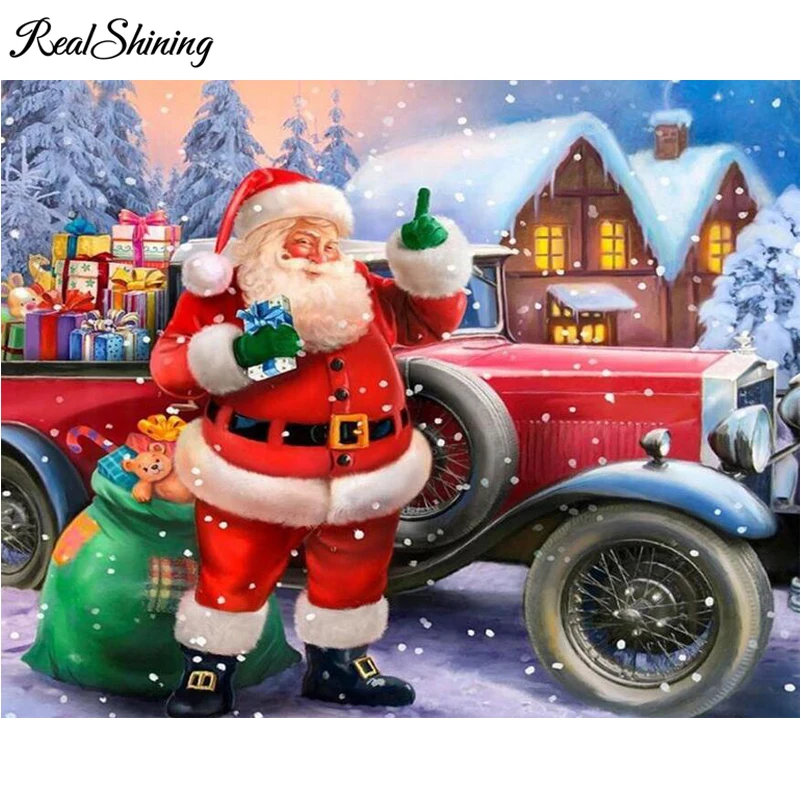 REALSHINING Santa Claus Car 5d Diy diamond painting full square mazayka mosaic diamond embroidery cross-stitch home decor FS2245
REALSHINING Santa Claus Car 5d Diy diamond painting full square mazayka mosaic diamond embroidery cross-stitch home decor FS2245