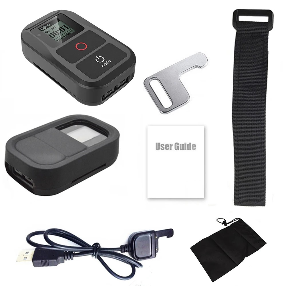 Suptig Smart WiFi Remote Control+RC Charger Cable+Silicone Case+Key Chain+Bag+Remote Wrist Strap For GoPro Hero 6 4/5 Session 3
Suptig Smart WiFi Remote Control+RC Charger Cable+Silicone Case+Key Chain+Bag+Remote Wrist Strap For GoPro Hero 6 4/5 Session 3