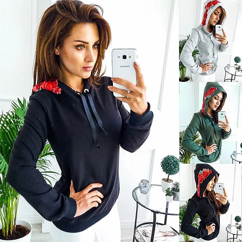 LALYSSE Women Long Sleeve Hoodies Boyfriend Style Hoodie Casual Harajuku Embroidered Sweatershirt Bluza Damska ladies pullovers
LALYSSE Women Long Sleeve Hoodies Boyfriend Style Hoodie Casual Harajuku Embroidered Sweatershirt Bluza Damska ladies pullovers