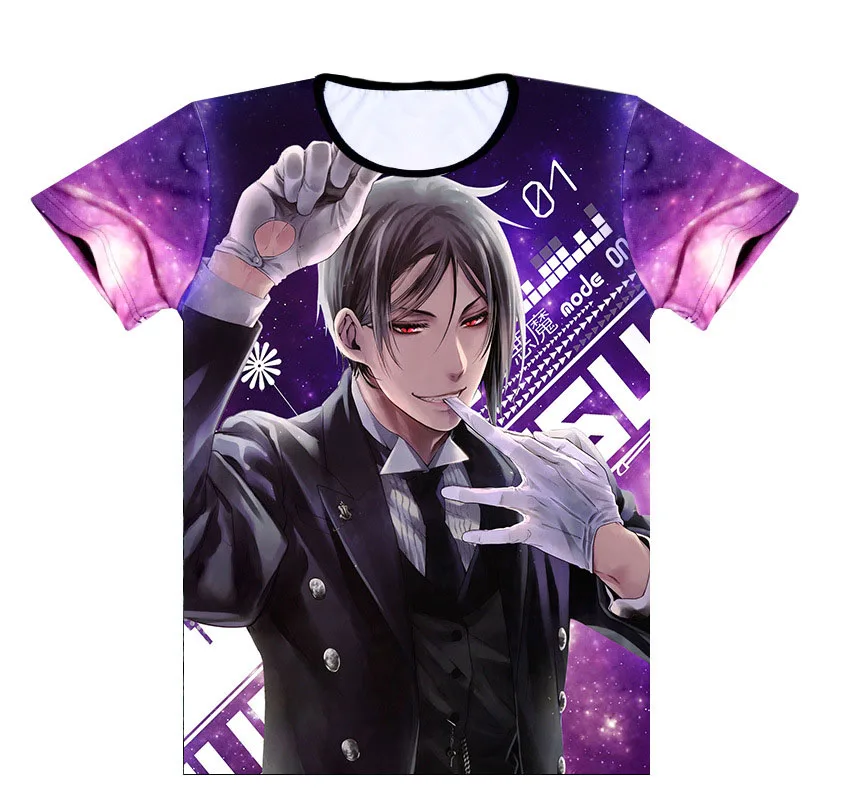 Black Butler T-shirt Sebastian Michaelis Cosplay Printed Tees Tops Japanese Anime Costume T Shirt For Men Women
Black Butler T-shirt Sebastian Michaelis Cosplay Printed Tees Tops Japanese Anime Costume T Shirt For Men Women