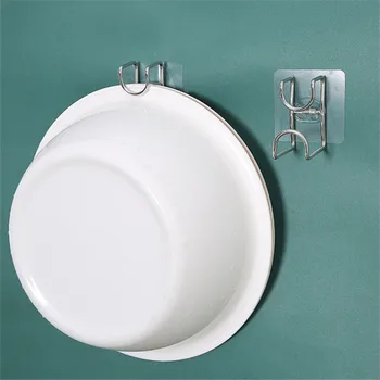 1PC Wall Mounted Door Sticky Hanger Holder Wash Basin Holder Stainless Steel Strong Adhesive Hook Kitchen Bathroom Creative
1PC Wall Mounted Door Sticky Hanger Holder Wash Basin Holder Stainless Steel Strong Adhesive Hook Kitchen Bathroom Creative