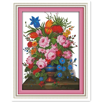 Flower Basket 10 DMC Cross-stitch Set Counted Cross Stitch Pattern Kits DIY Painting Home Decoration 11CT 14CT Printed On Canvas
Flower Basket 10 DMC Cross-stitch Set Counted Cross Stitch Pattern Kits DIY Painting Home Decoration 11CT 14CT Printed On Canvas