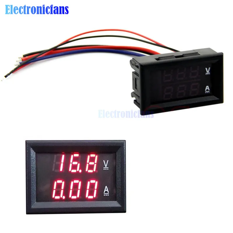 DC 100V 10A Mini Digital Voltmeter Ammeter Panel Amp Volt Voltage Current Meter Tester 0.28" Red Red Dual LED Display
DC 100V 10A Mini Digital Voltmeter Ammeter Panel Amp Volt Voltage Current Meter Tester 0.28" Red Red Dual LED Display