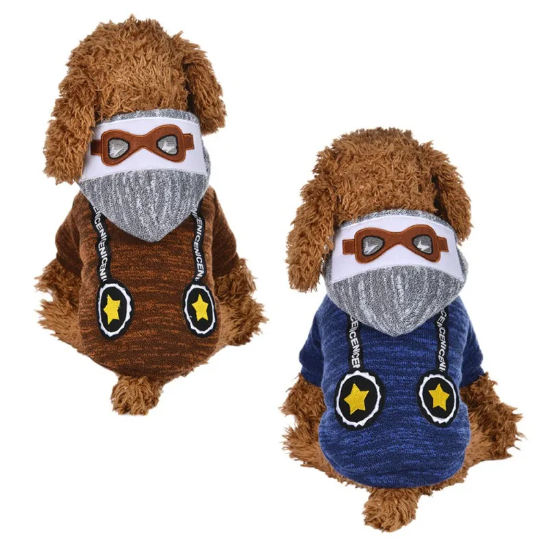 Winter Warm Pet Dog Clothes Glasses Printed Dogs Winter Hoodies Fleece for Teddy Coat Clothing Dogs Apparel Down Jacket
Winter Warm Pet Dog Clothes Glasses Printed Dogs Winter Hoodies Fleece for Teddy Coat Clothing Dogs Apparel Down Jacket