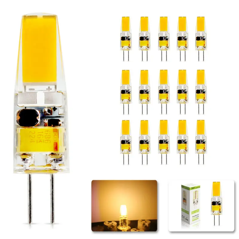 15Pcs/lot 2018 new G4 AC DC 12V Dimmable Led bulb Lamp SMD 6W Replace halogen lamp light 360 Beam Angle luz lampada led
15Pcs/lot 2018 new G4 AC DC 12V Dimmable Led bulb Lamp SMD 6W Replace halogen lamp light 360 Beam Angle luz lampada led