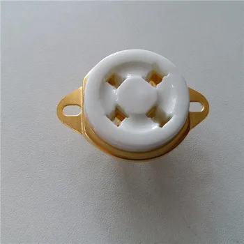 4pcs ceramic tube socket 4 pin tube socket GZC4-2-G golden foot for 300B 811 2A3 tube amplifier
4pcs ceramic tube socket 4 pin tube socket GZC4-2-G golden foot for 300B 811 2A3 tube amplifier