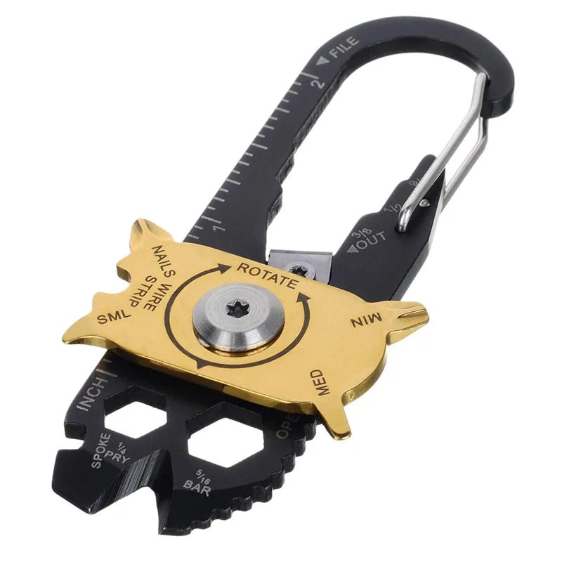 mini Creative EDC Tool Multitool Wrench Screwdriver File Carabiner Clip Ruler Knife Cutter Outdoor Camping Tool w/ Carabiner
mini Creative EDC Tool Multitool Wrench Screwdriver File Carabiner Clip Ruler Knife Cutter Outdoor Camping Tool w/ Carabiner