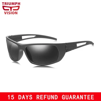 TRIUMPH VISION Goggle Male Sun Glasses Black Driving Polarized Sunglasses Men Anti Glare Square Polaroid Lunette UV400
TRIUMPH VISION Goggle Male Sun Glasses Black Driving Polarized Sunglasses Men Anti Glare Square Polaroid Lunette UV400