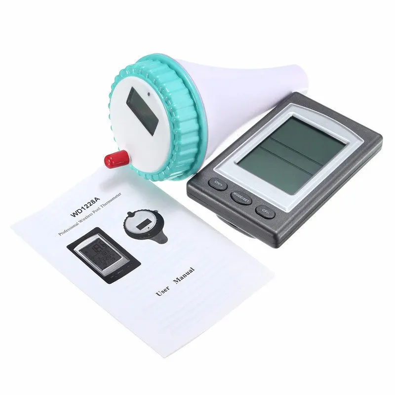 Wireless Floating Digital Waterproof Swimming Pool SPA Floating Thermometer Temperature Meter With Receiver LCD Display
Wireless Floating Digital Waterproof Swimming Pool SPA Floating Thermometer Temperature Meter With Receiver LCD Display