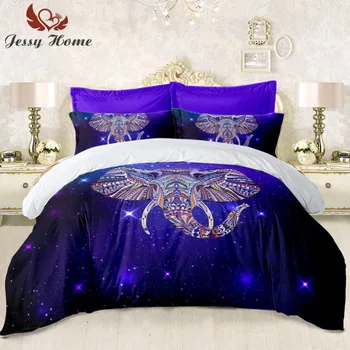 Animal Galaxy Series Elephant Bedding Set 3pcs Duvet Cover Bed Linens Coverlet with Pillow Covers
Animal Galaxy Series Elephant Bedding Set 3pcs Duvet Cover Bed Linens Coverlet with Pillow Covers