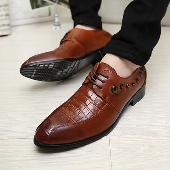 Business Casual Leather Shoes For Men British Fashion Cow Leahter Low Top Oxfords Shoes Lacing Up Skull Design Solid Color
Business Casual Leather Shoes For Men British Fashion Cow Leahter Low Top Oxfords Shoes Lacing Up Skull Design Solid Color