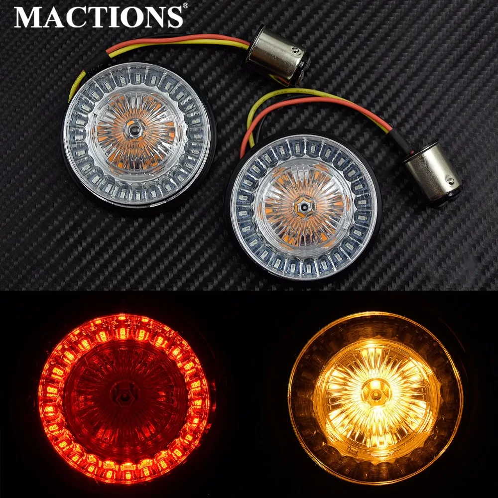 2" Bullet Style 1157 Amber&Red Inserts Turn Signal Panel For Harley Sportster Dyna Softail Touring Road King 2011-2015 2016 2017
2" Bullet Style 1157 Amber&Red Inserts Turn Signal Panel For Harley Sportster Dyna Softail Touring Road King 2011-2015 2016 2017