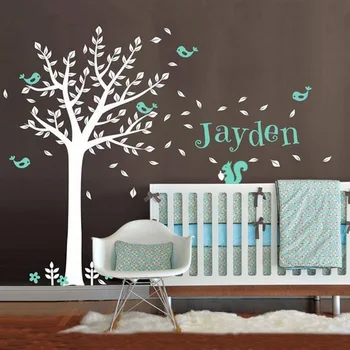 Personalized Name Vinyl Wall Decals One Color Tree,Cute Squirrel Bird with Custom Name Baby Nursery Wall Decal Set Wall Stickers
Personalized Name Vinyl Wall Decals One Color Tree,Cute Squirrel Bird with Custom Name Baby Nursery Wall Decal Set Wall Stickers