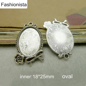 Fashionista - 30 pcs Oval Frame (fit 18*25mm) Antique Silver/Bronze Cameo Cabochon Base Setting Blank Photo Pendant Tray
Fashionista - 30 pcs Oval Frame (fit 18*25mm) Antique Silver/Bronze Cameo Cabochon Base Setting Blank Photo Pendant Tray