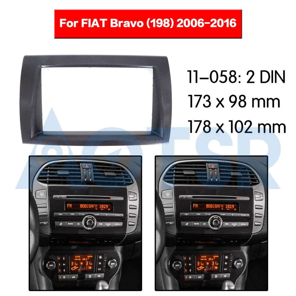 2 din радиоприемник для FIAT Bravo (198) 2006-2016, монтажная панель, монтажный комплект, рамка-адаптер, радио, стерео, DVD, CD, ABS
2 din радиоприемник для FIAT Bravo (198) 2006-2016, монтажная панель, монтажный комплект, рамка-адаптер, радио, стерео, DVD, CD, ABS