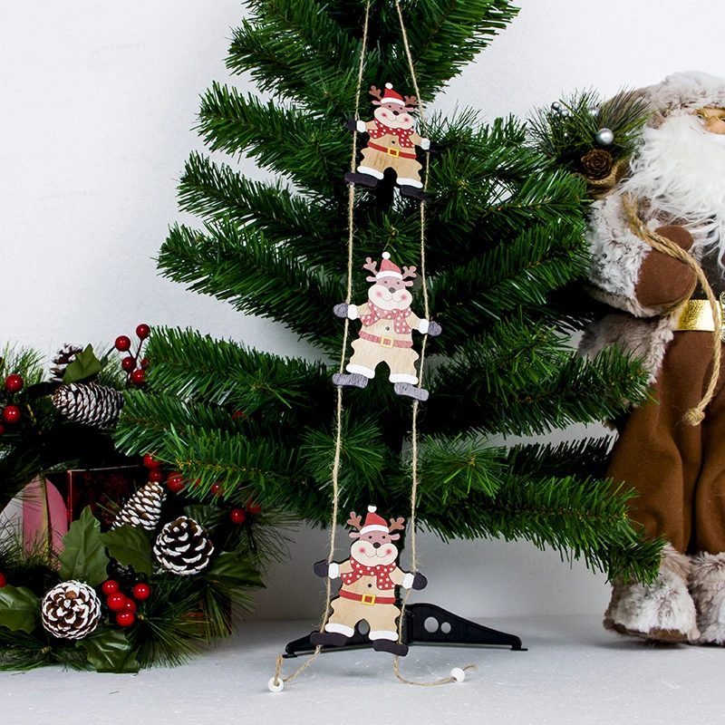 2020 New Year's Gift Christmas Ornaments Christmas Wooden Long Rope Pendant Santa Claus Snowman Elk Painted Wooden Sign 6x60cm
2020 New Year's Gift Christmas Ornaments Christmas Wooden Long Rope Pendant Santa Claus Snowman Elk Painted Wooden Sign 6x60cm