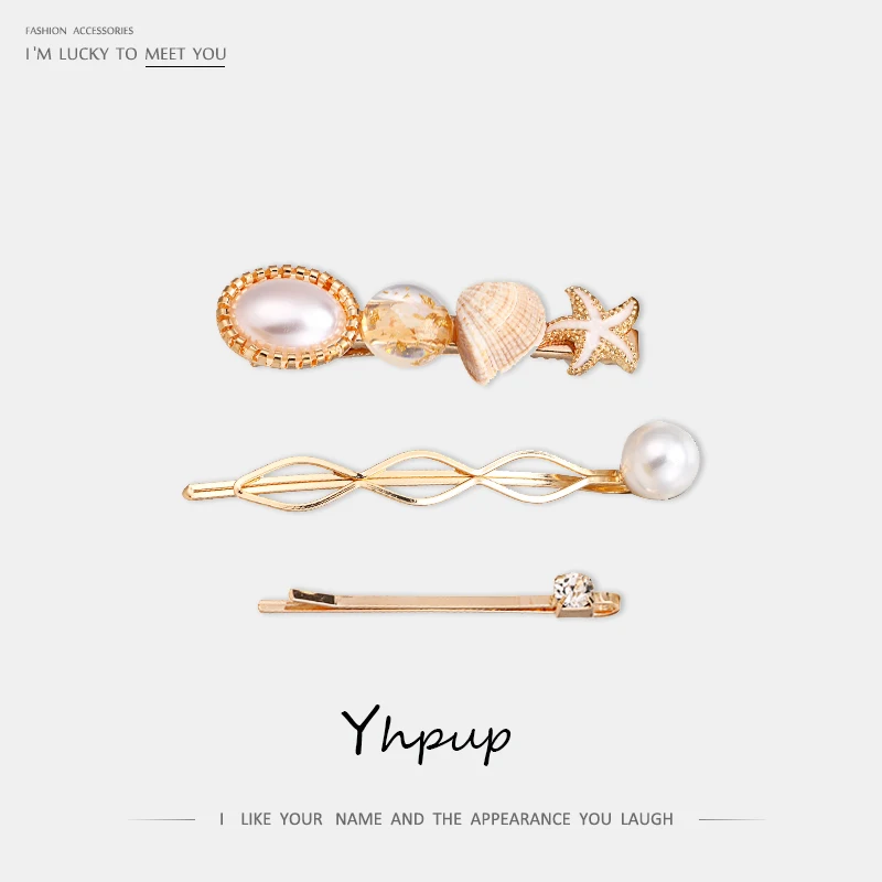 Yhpup 3Pcs/ Set Korean Imitation Pearls Hair Clip Fashion Metal Starfish Hairband Charm For Women Girls Hair Accessories New
Yhpup 3Pcs/ Set Korean Imitation Pearls Hair Clip Fashion Metal Starfish Hairband Charm For Women Girls Hair Accessories New