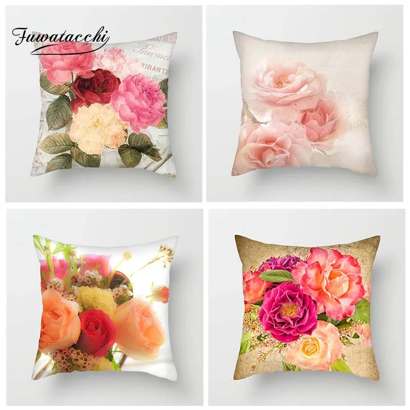 Fuwatacchi Various Floral Cushion Cover Paris Romantic Pillow Cover Pink Red Flower Decorative Pillowcase For Sofa Home Decor
Fuwatacchi Various Floral Cushion Cover Paris Romantic Pillow Cover Pink Red Flower Decorative Pillowcase For Sofa Home Decor
