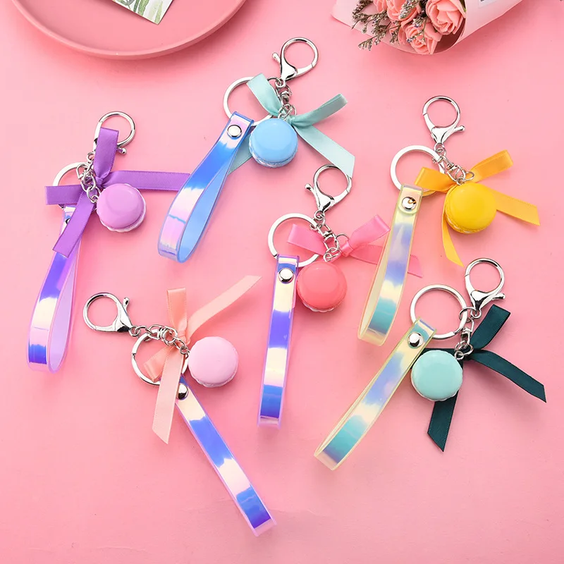 Soft clay French cake keychain ribbon bow Car keychain leather rope pendant wedding Key Ring Party gift Jewelry pg K2273
Soft clay French cake keychain ribbon bow Car keychain leather rope pendant wedding Key Ring Party gift Jewelry pg K2273