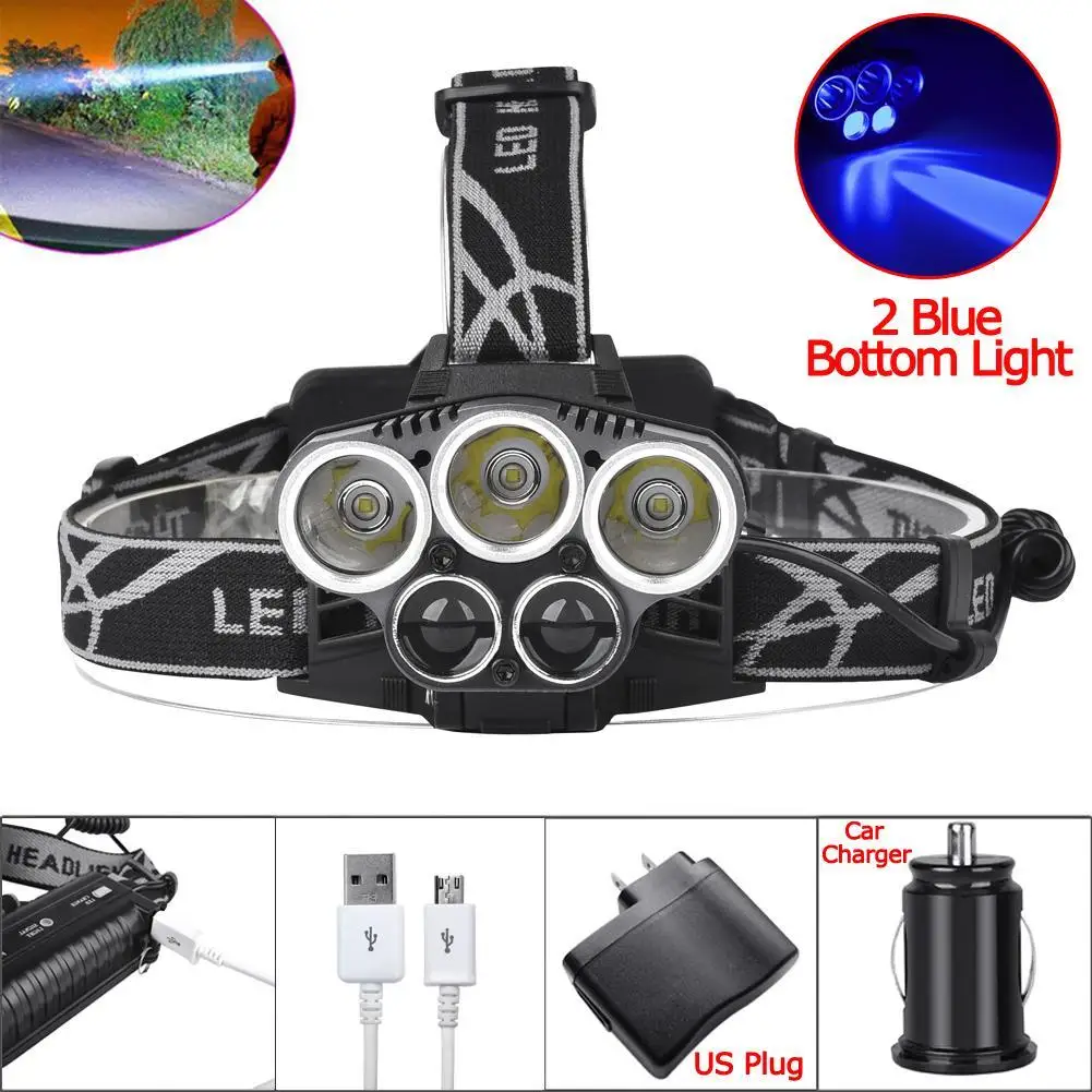 LED Headlamp Headlight 5 T6 Q5 Headlight 20000 lumens LED Headlamp5 modes Camp Hike Emergency Light Fishing Outdoor
LED Headlamp Headlight 5 T6 Q5 Headlight 20000 lumens LED Headlamp5 modes Camp Hike Emergency Light Fishing Outdoor