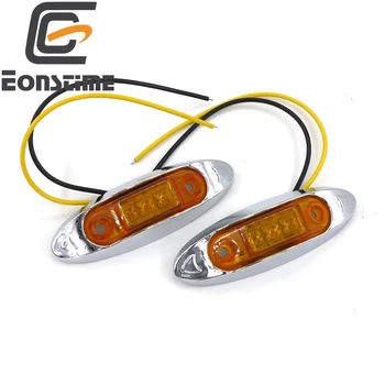Eonstime 2pcs Amber 3LED Side Marker Light Clearance Lamp 12V/24V Emark Car Truck LightsTrailer Lamp Tractor Rear Lights
Eonstime 2pcs Amber 3LED Side Marker Light Clearance Lamp 12V/24V Emark Car Truck LightsTrailer Lamp Tractor Rear Lights
