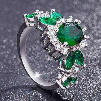 S925 Silver Color Emerald Ring Jewelry for Women Fashion Turquoise Anillos De Bizuteria Gemstone Diamante Peridot Rings Females
S925 Silver Color Emerald Ring Jewelry for Women Fashion Turquoise Anillos De Bizuteria Gemstone Diamante Peridot Rings Females
