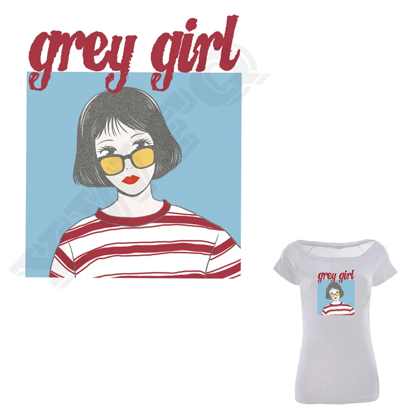 Cool Grey Girl Patches Fashion Appliques For Clothes Quality Heat Transfers Washable DIY Apparel Decor Stripe Ironing Sticker
Cool Grey Girl Patches Fashion Appliques For Clothes Quality Heat Transfers Washable DIY Apparel Decor Stripe Ironing Sticker