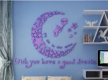 Non-toxic creative 3D crystal stereo cartoon moon wall sticker of childrens room decoration sofa background wall decals
Non-toxic creative 3D crystal stereo cartoon moon wall sticker of childrens room decoration sofa background wall decals