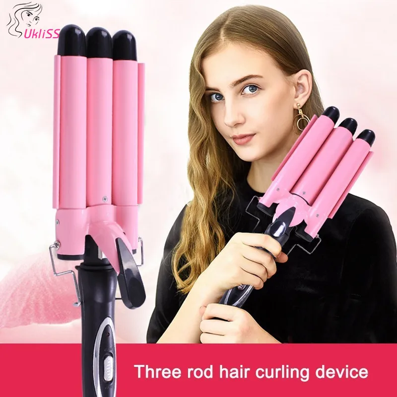 Professional Fast Heat Curling Iron thermoregulator Electric Hair Curler triple waver spiral curler curling 3 barrel hair curler
Professional Fast Heat Curling Iron thermoregulator Electric Hair Curler triple waver spiral curler curling 3 barrel hair curler