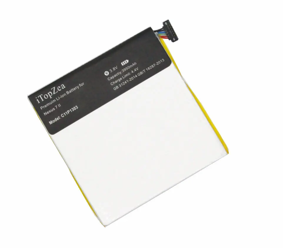 iTopZea 1x3950mAh C11P1303 Replacement Battery For Asus Google Nexus 7" Nexus 7 II 2 2nd Gen 2013 ME571 ME57K ME57KL K008 K009
iTopZea 1x3950mAh C11P1303 Replacement Battery For Asus Google Nexus 7" Nexus 7 II 2 2nd Gen 2013 ME571 ME57K ME57KL K008 K009