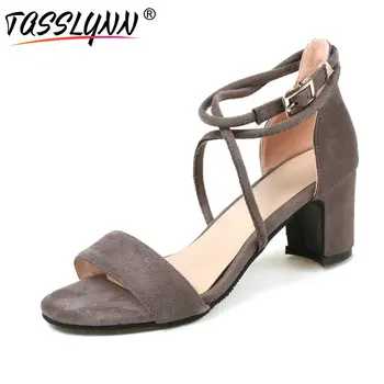 TASSLYNN 2019 Summer Rome Style Shoes Women Fashion Square High Heels Wedding Shoes Ankle Strap Flock OL Dress Shoes Size 34-42
TASSLYNN 2019 Summer Rome Style Shoes Women Fashion Square High Heels Wedding Shoes Ankle Strap Flock OL Dress Shoes Size 34-42