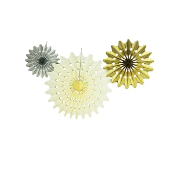 3pcs Cut-out Metallic Tissue Paper Fan Set Mixed Sizes (Gold,Cream,Silver)Birthday Party Shower Wedding New Year Christmas Decor
3pcs Cut-out Metallic Tissue Paper Fan Set Mixed Sizes (Gold,Cream,Silver)Birthday Party Shower Wedding New Year Christmas Decor