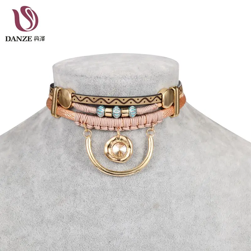 DANZE Vintage Unisex Handmade Sexy Crystal Leather Choker Gothic Round Metal Pendant Necklace For Lovers Women Collares Collier
DANZE Vintage Unisex Handmade Sexy Crystal Leather Choker Gothic Round Metal Pendant Necklace For Lovers Women Collares Collier