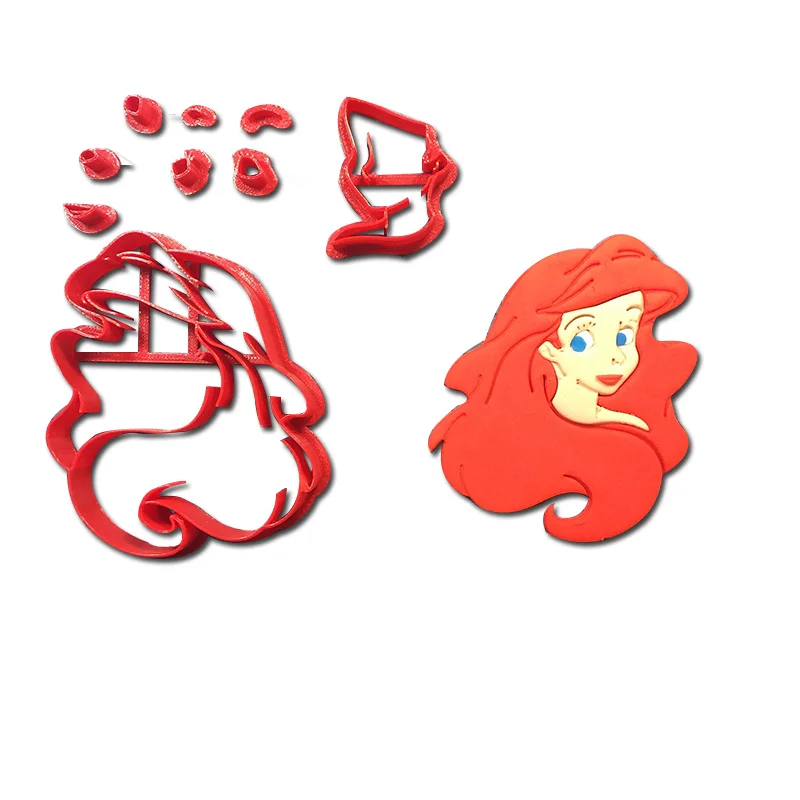 Cartoon Character Cookie Cutter Set Little Mermaid Cake Decorating Tools Custom 3D printed Cupcake Cake Baking Moulds Tools
Cartoon Character Cookie Cutter Set Little Mermaid Cake Decorating Tools Custom 3D printed Cupcake Cake Baking Moulds Tools