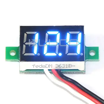 Ultra Small Volt Meter DC 0~100V Voltage Meter 0.36" Blue Led Display Digital Voltmeter DC 12V 24V Voltage Tester
Ultra Small Volt Meter DC 0~100V Voltage Meter 0.36" Blue Led Display Digital Voltmeter DC 12V 24V Voltage Tester
